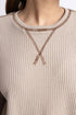 Waffle Knit Extreme Oversize Sweatshirt